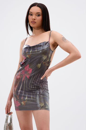 Island Girl Printed Mini Dress