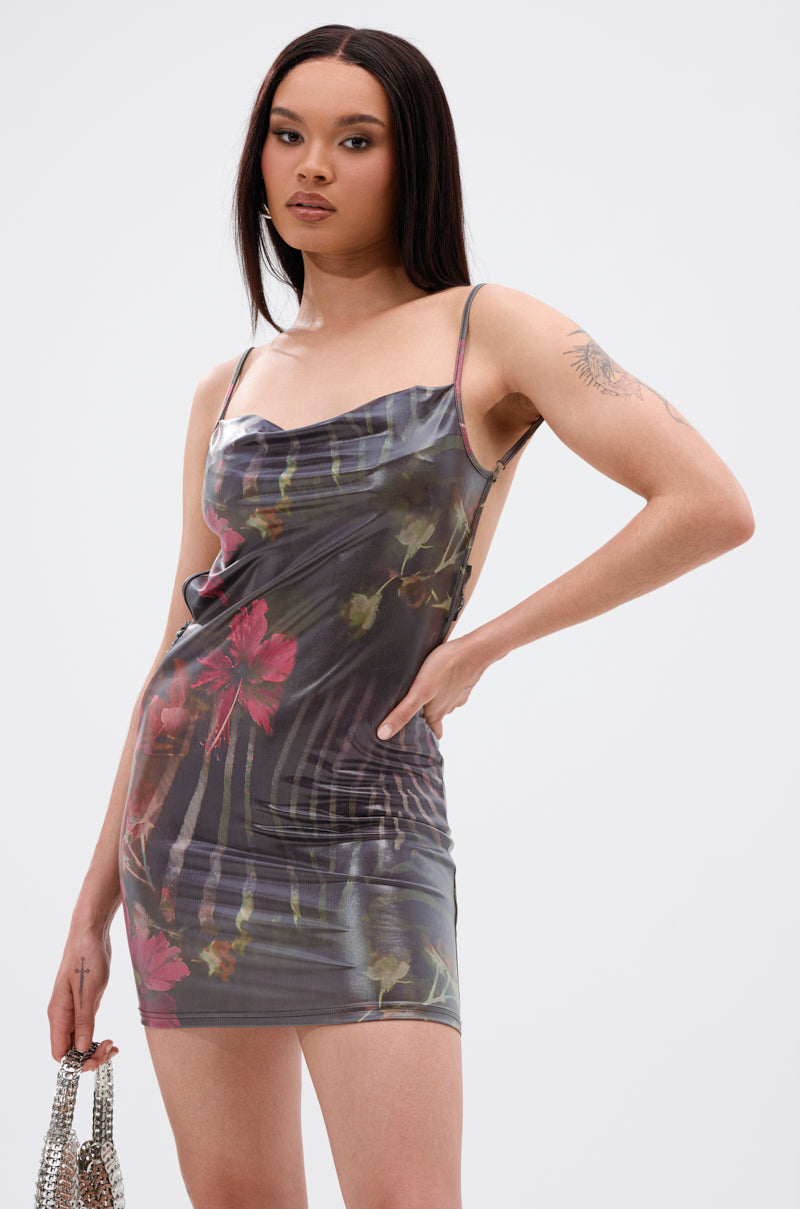 Island Girl Printed Mini Dress