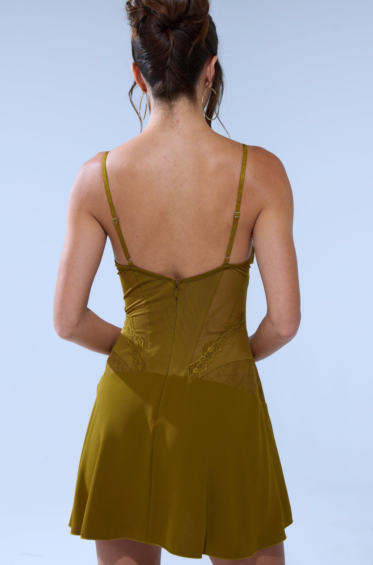 Leila Mini Mesh Lace Dress
