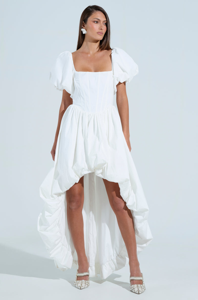 Sofia Poplin High Low Mini Dress