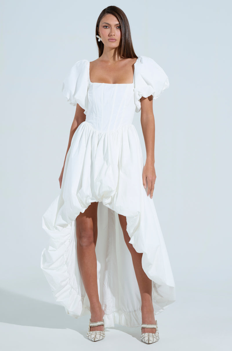 Sofia Poplin High Low Mini Dress