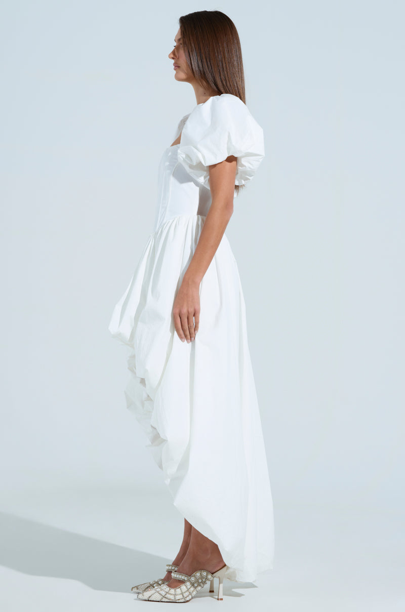 Sofia Poplin High Low Mini Dress