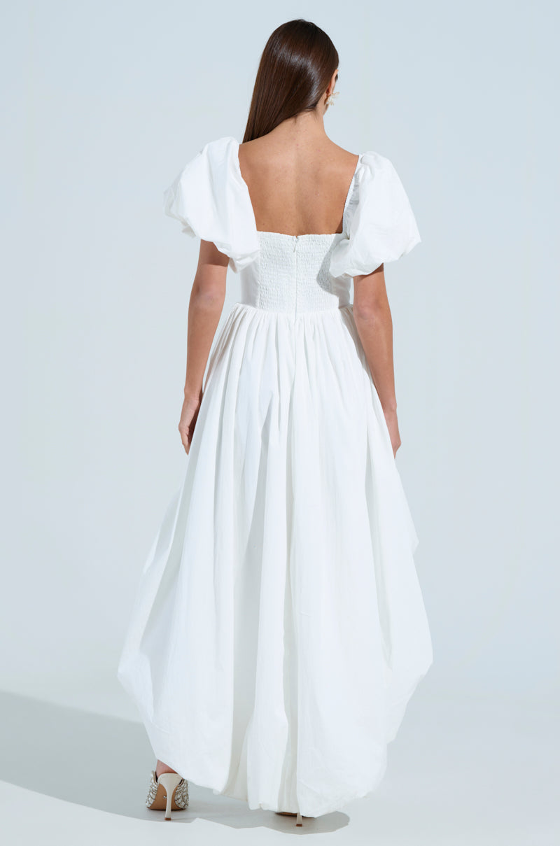 Sofia Poplin High Low Mini Dress
