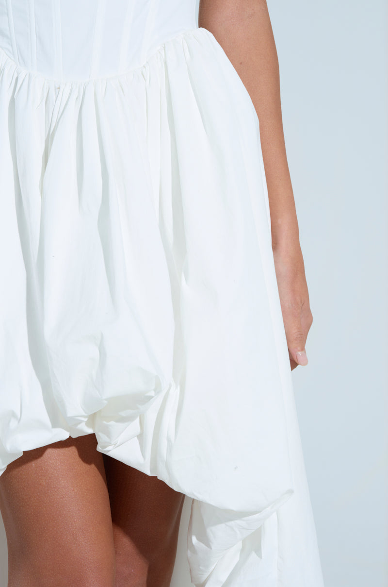 Sofia Poplin High Low Mini Dress