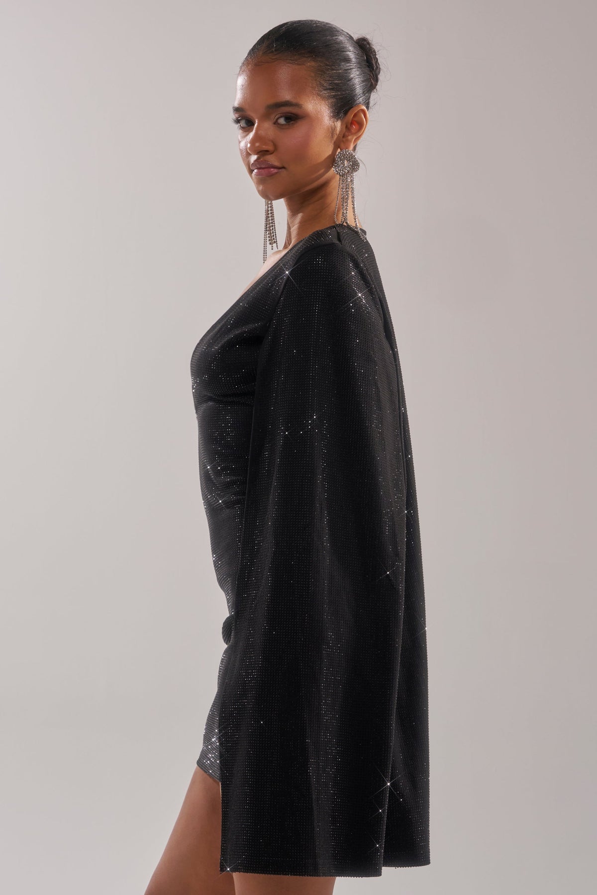 Lets Dance Rhinestone Mini Dress
