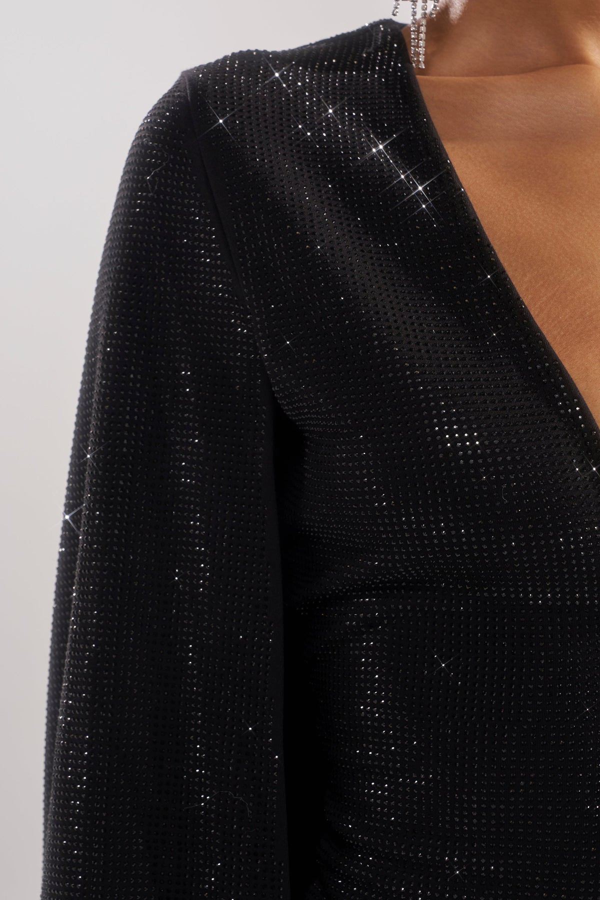 Lets Dance Rhinestone Mini Dress