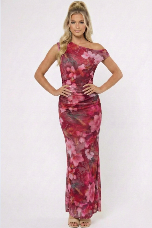 Saphira Off The Shoulder Floral Maxi Dress