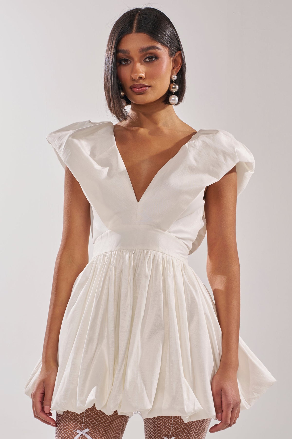 Far Gone White Mini Dress