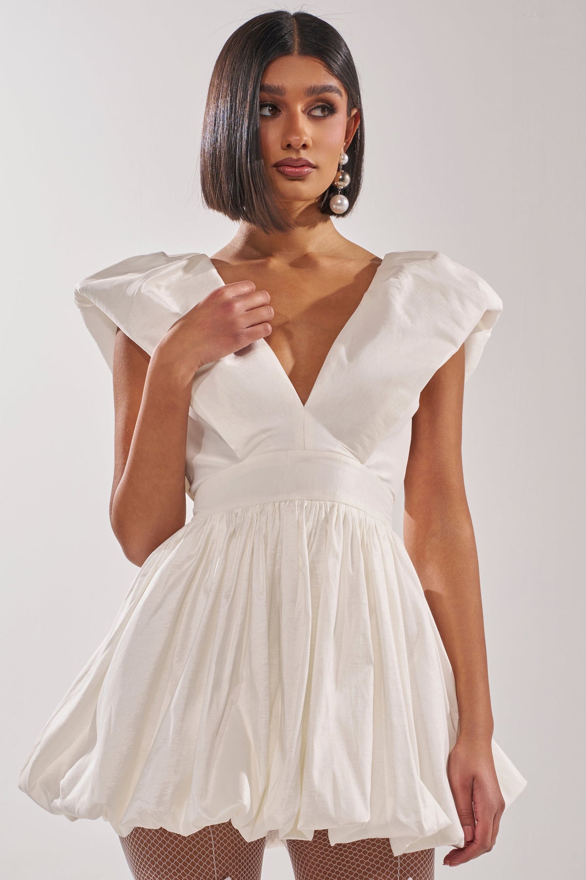 Far Gone White Mini Dress