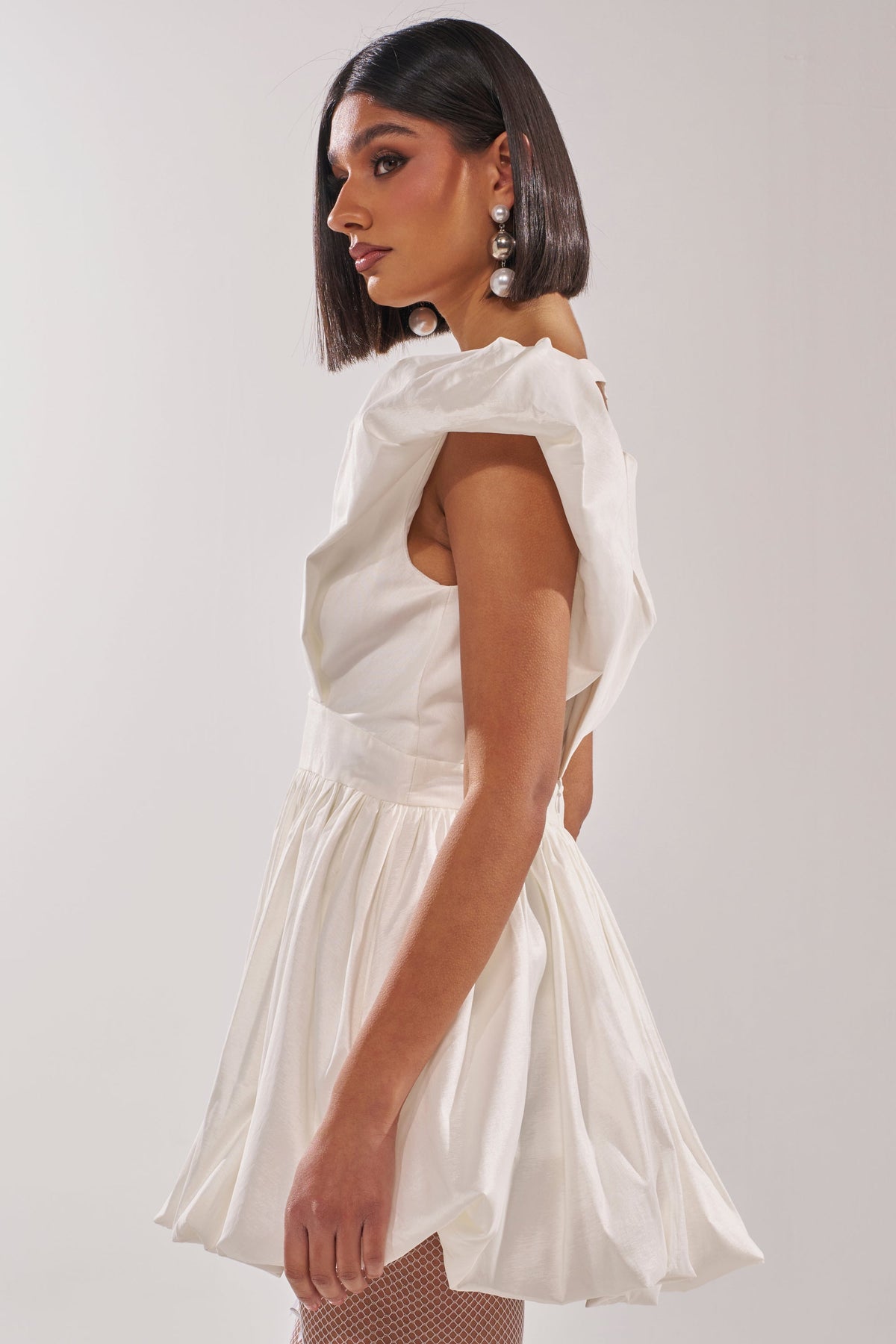 Far Gone White Mini Dress