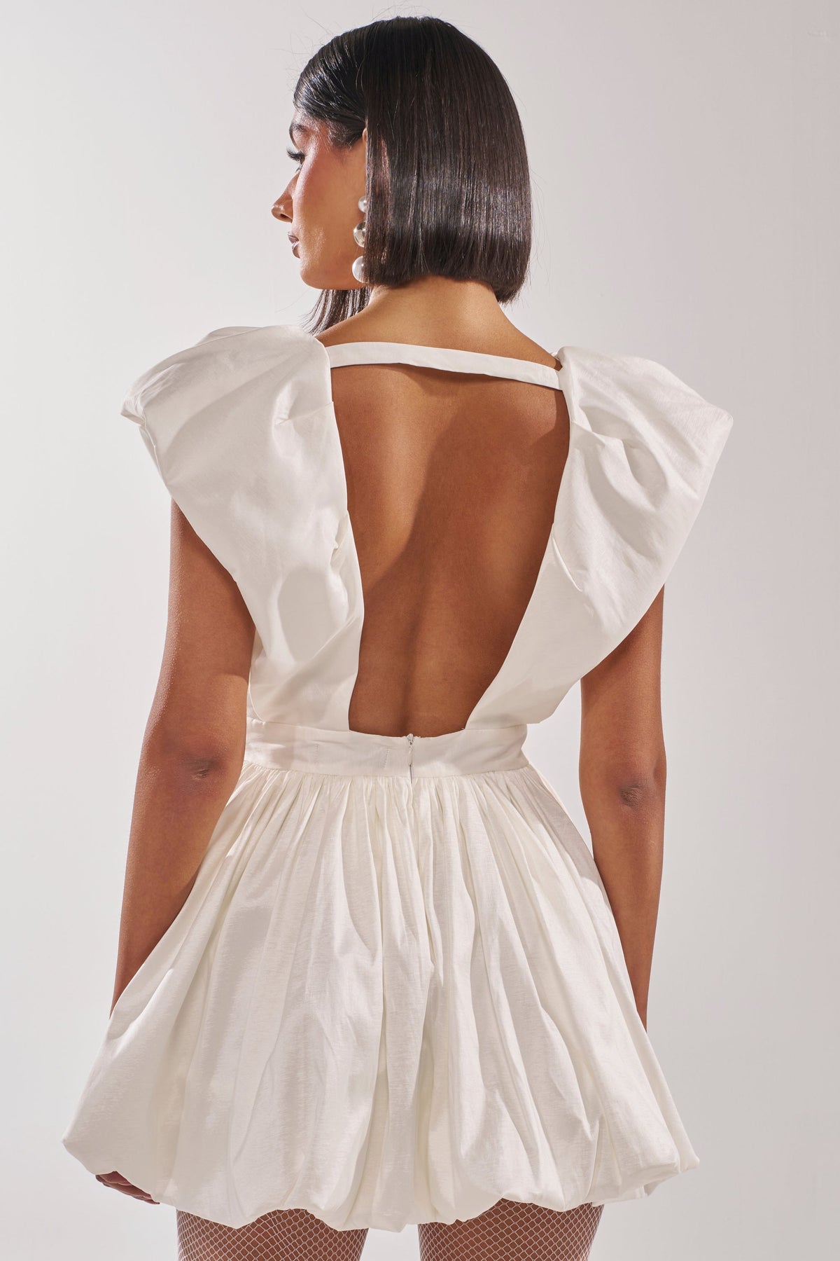 Far Gone White Mini Dress