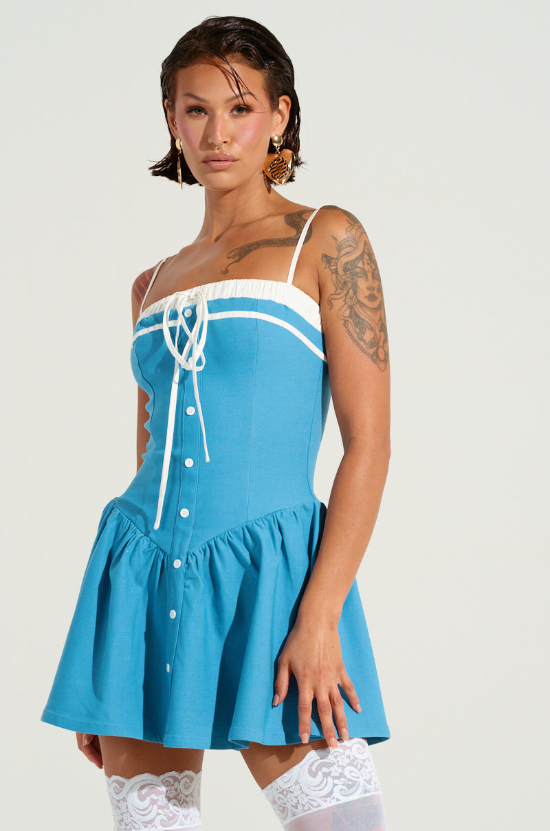 Too Sweet Poplin Mini Dress
