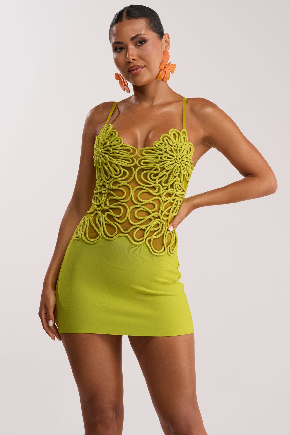 Anything But Basic Mini Dress In Green