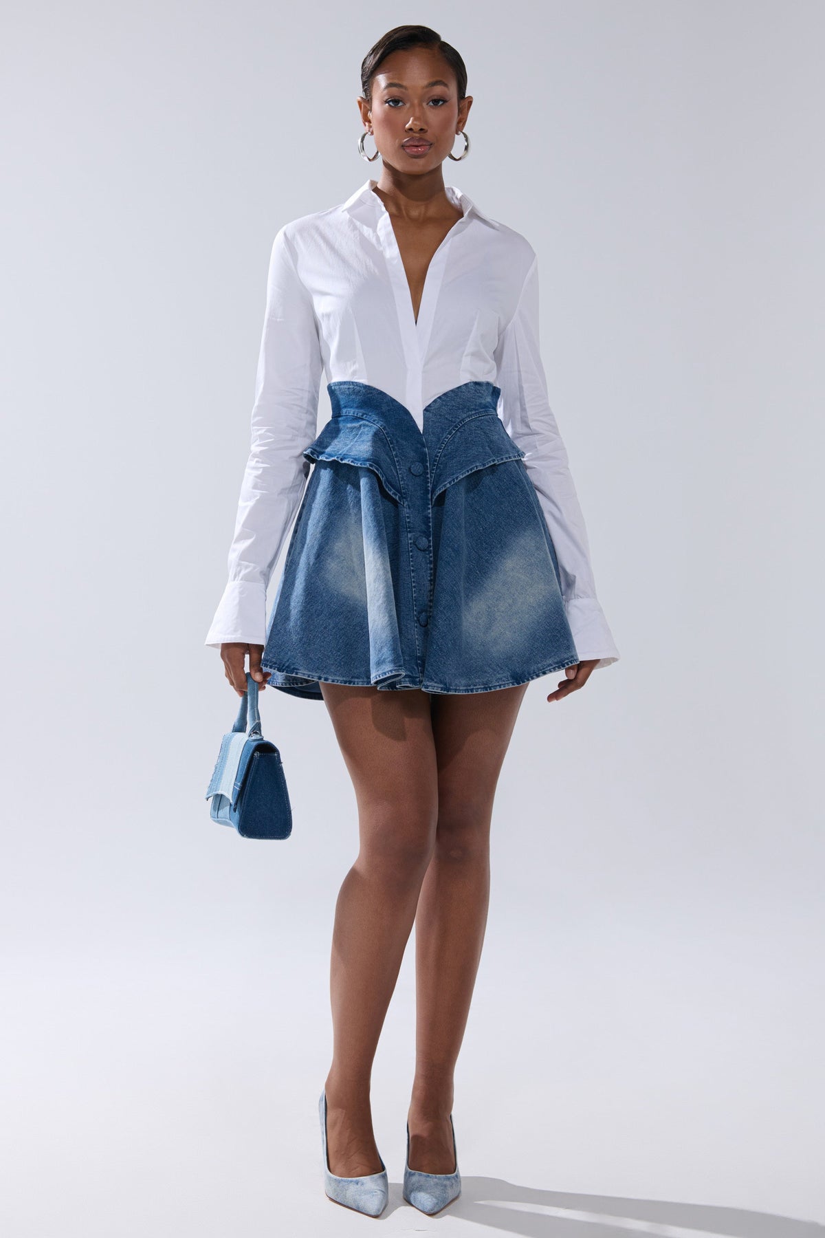 Dont Need Nobody Denim Mini Dress