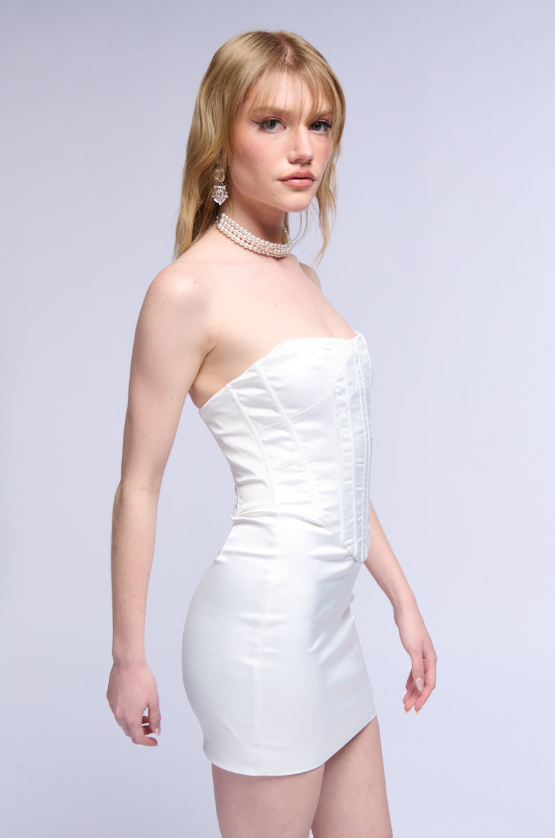 Actin Brand New Satin Mini Dress