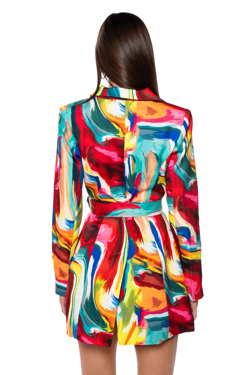 Always Right Belted Mini Dress