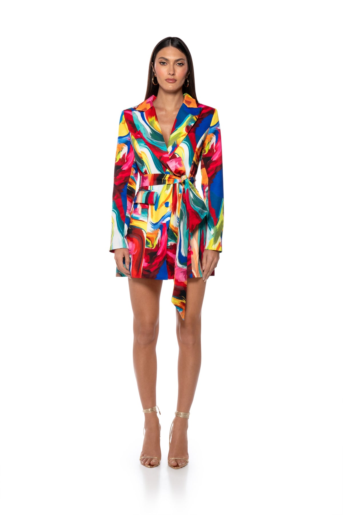 Always Right Belted Mini Dress