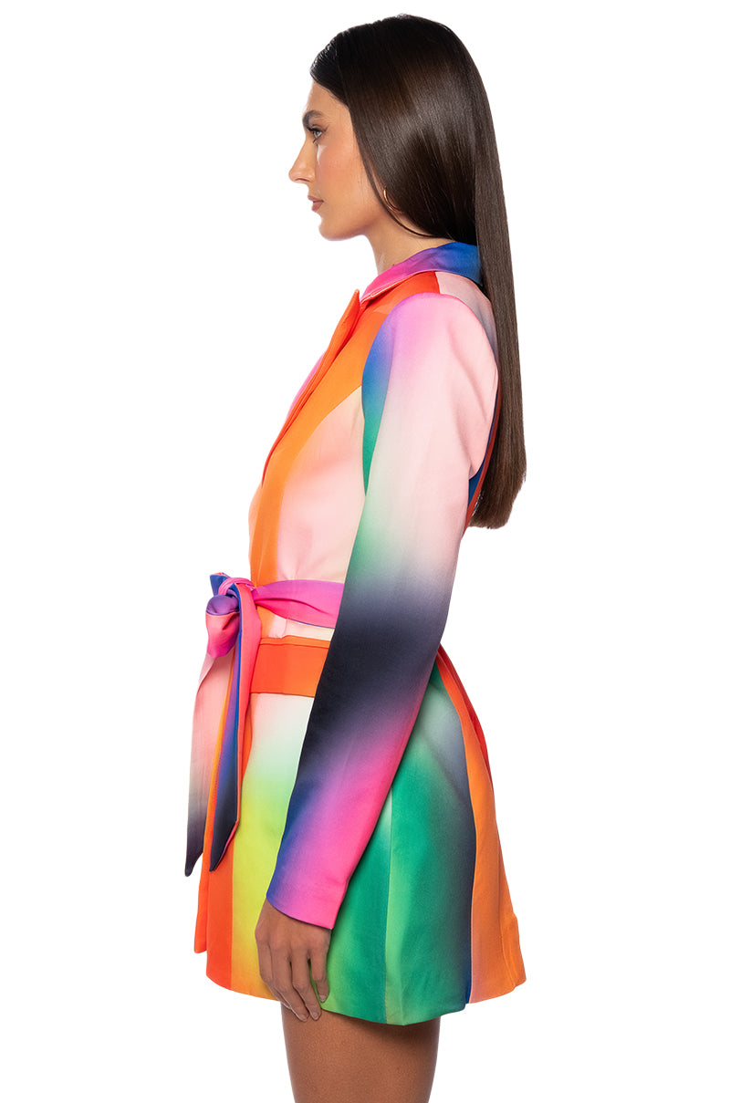 Always Right Belted Mini Dress