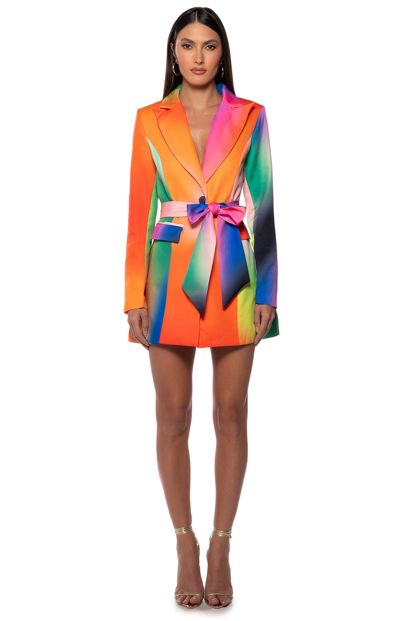 Always Right Belted Mini Dress