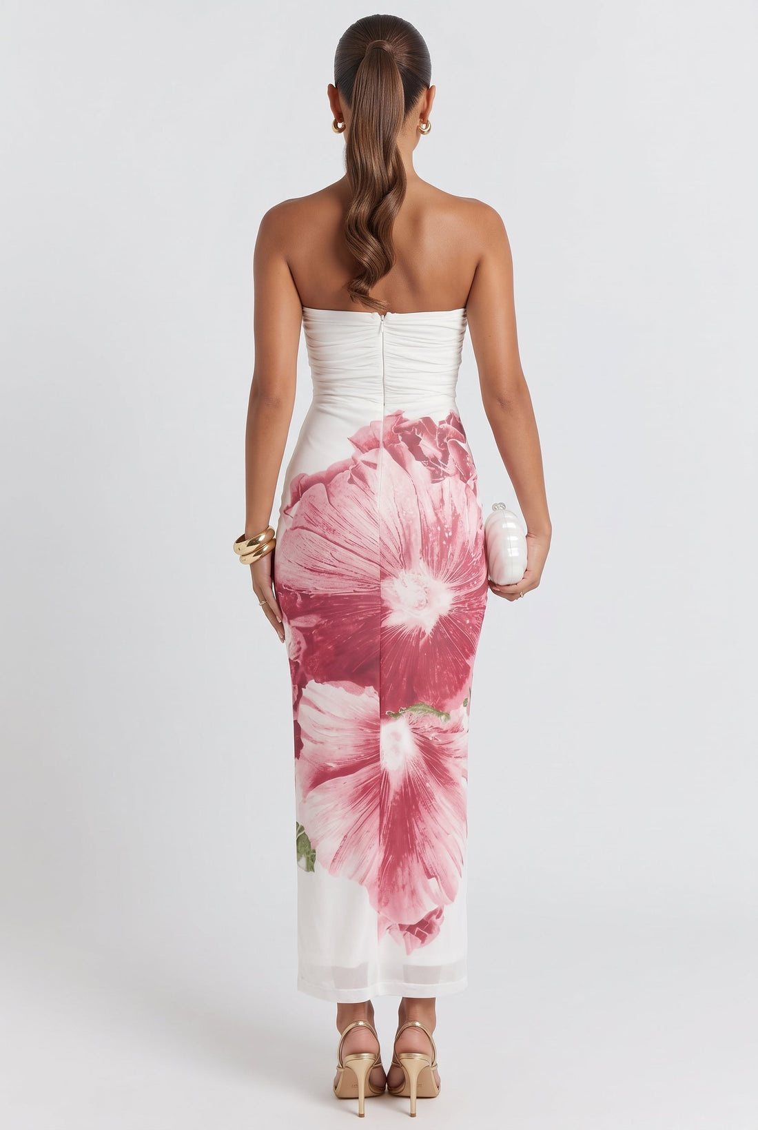 Lahita Hibiscus Midi Dress