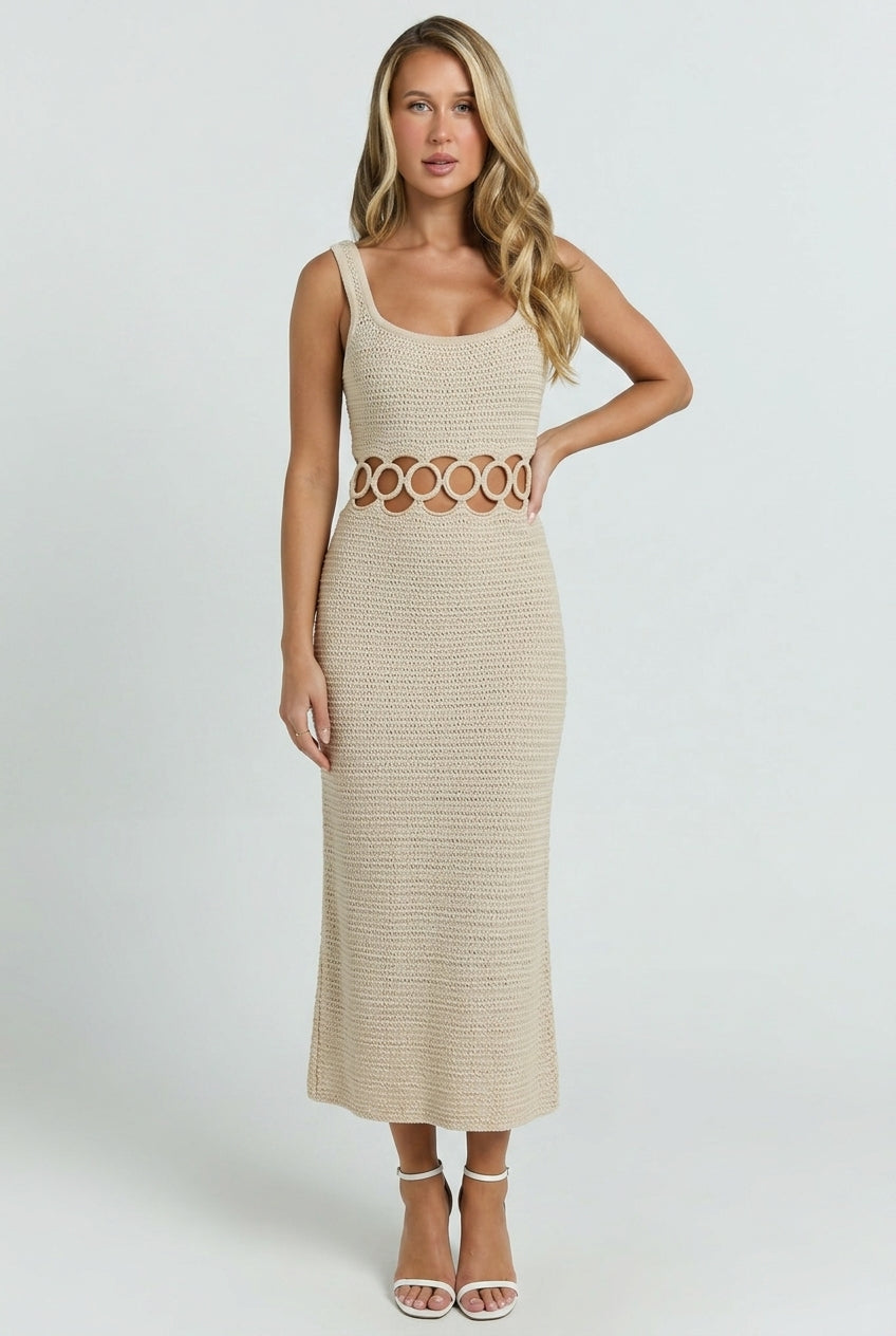 Bali Crochet Midi Dress