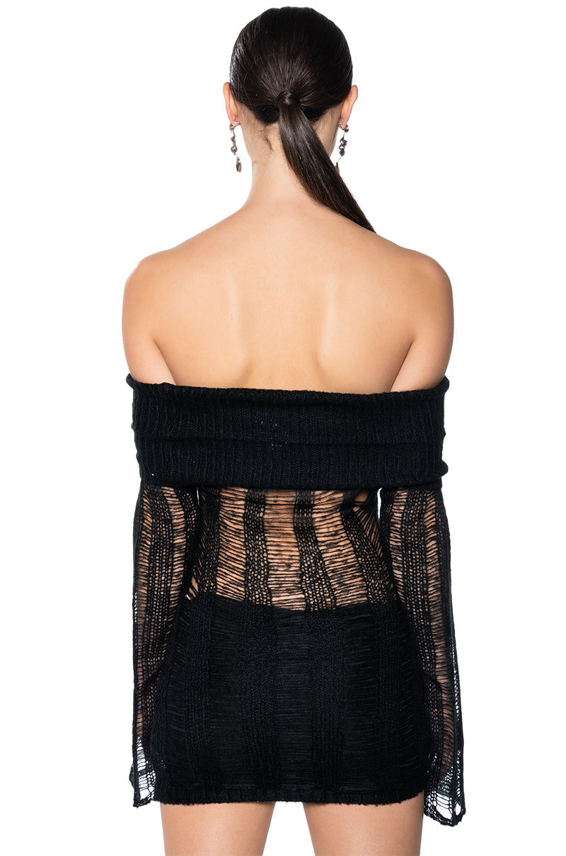 Bare All Knit Mini Dress