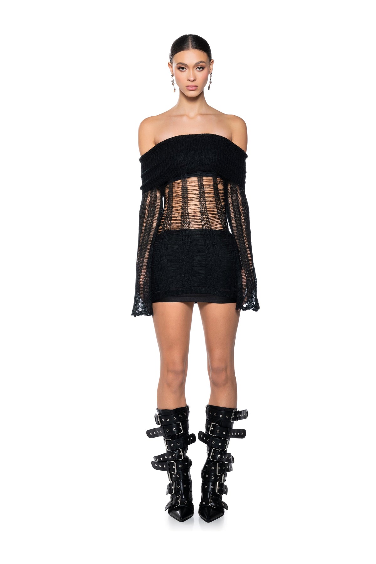 Bare All Knit Mini Dress