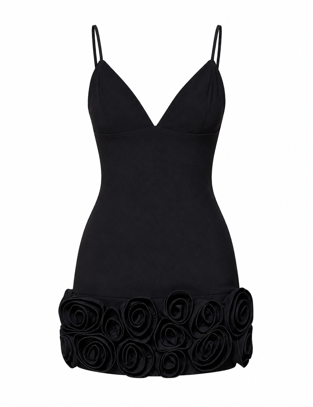 Sculpted in Roses Mini Dress