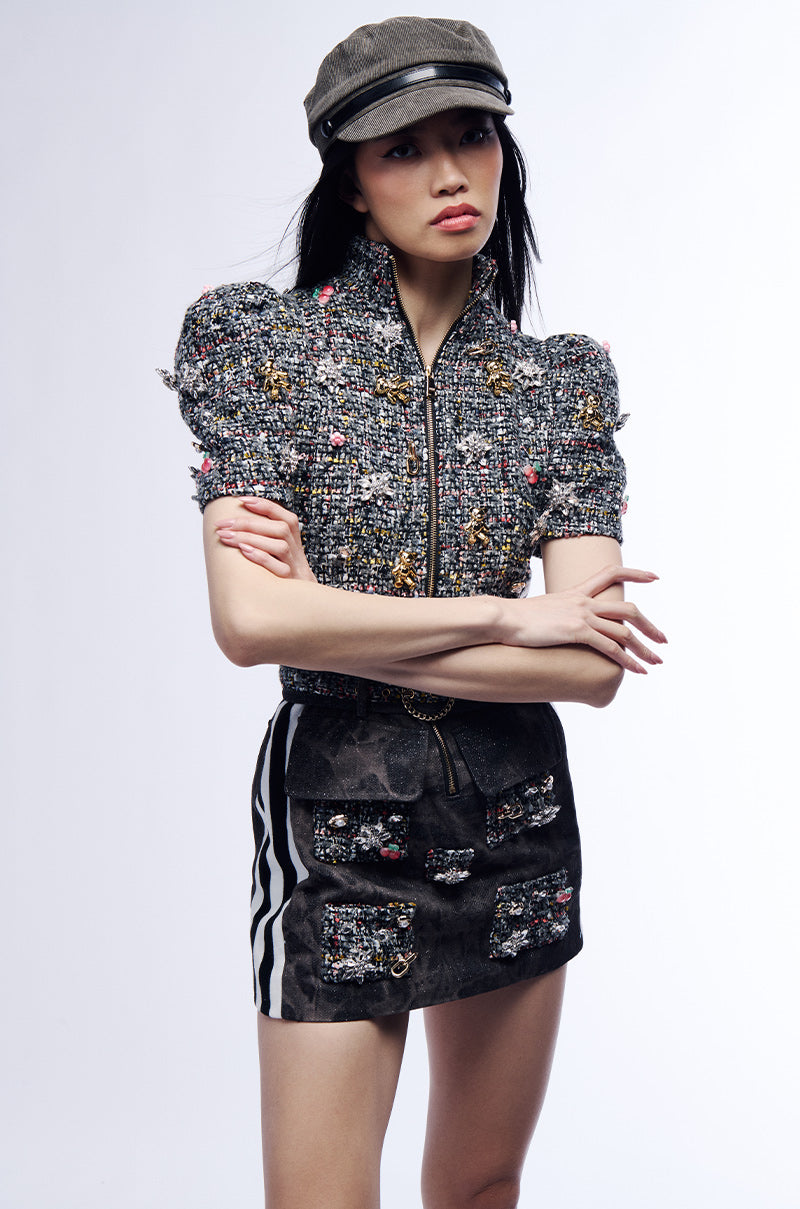 Bernie Tweed Mini Dress