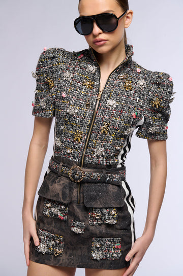 Bernie Tweed Mini Dress
