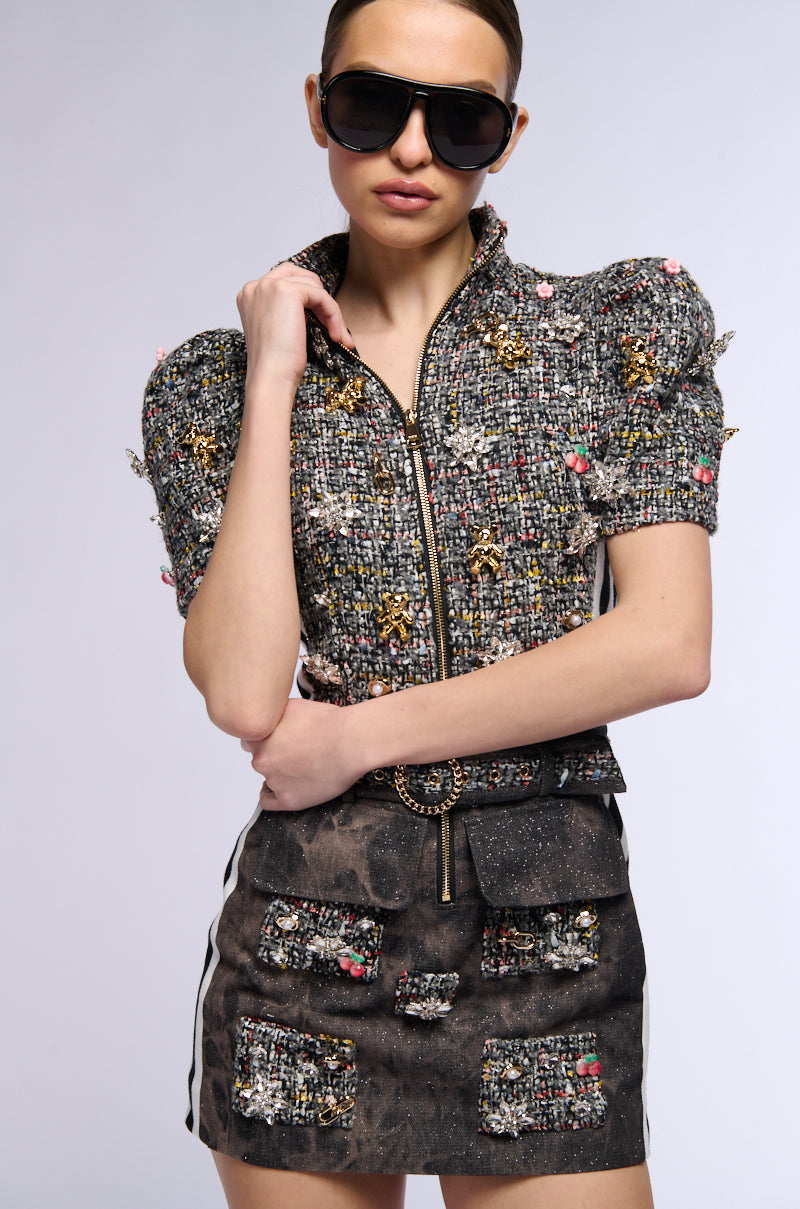 Bernie Tweed Mini Dress