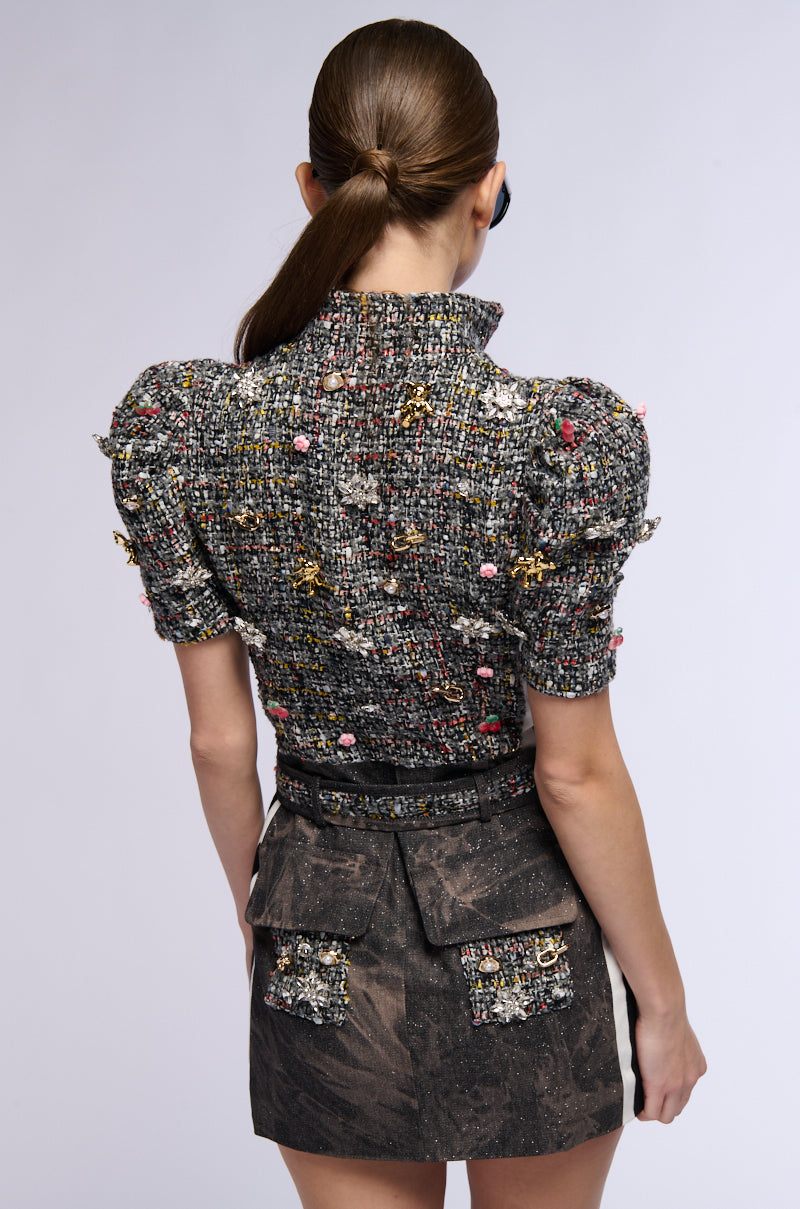 Bernie Tweed Mini Dress