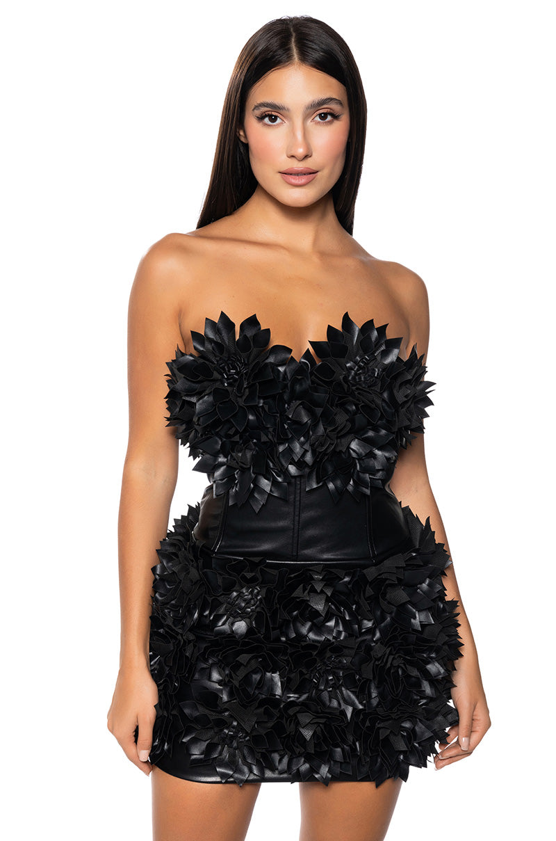 Flower Power Pu Mini Dressw