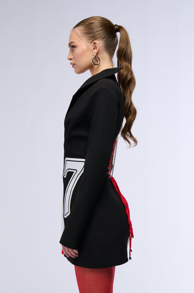 Business On The Court Blazer Mini Dress