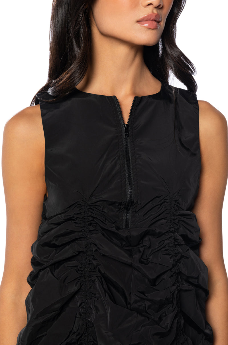 Chloe Drawstring Mini Dress