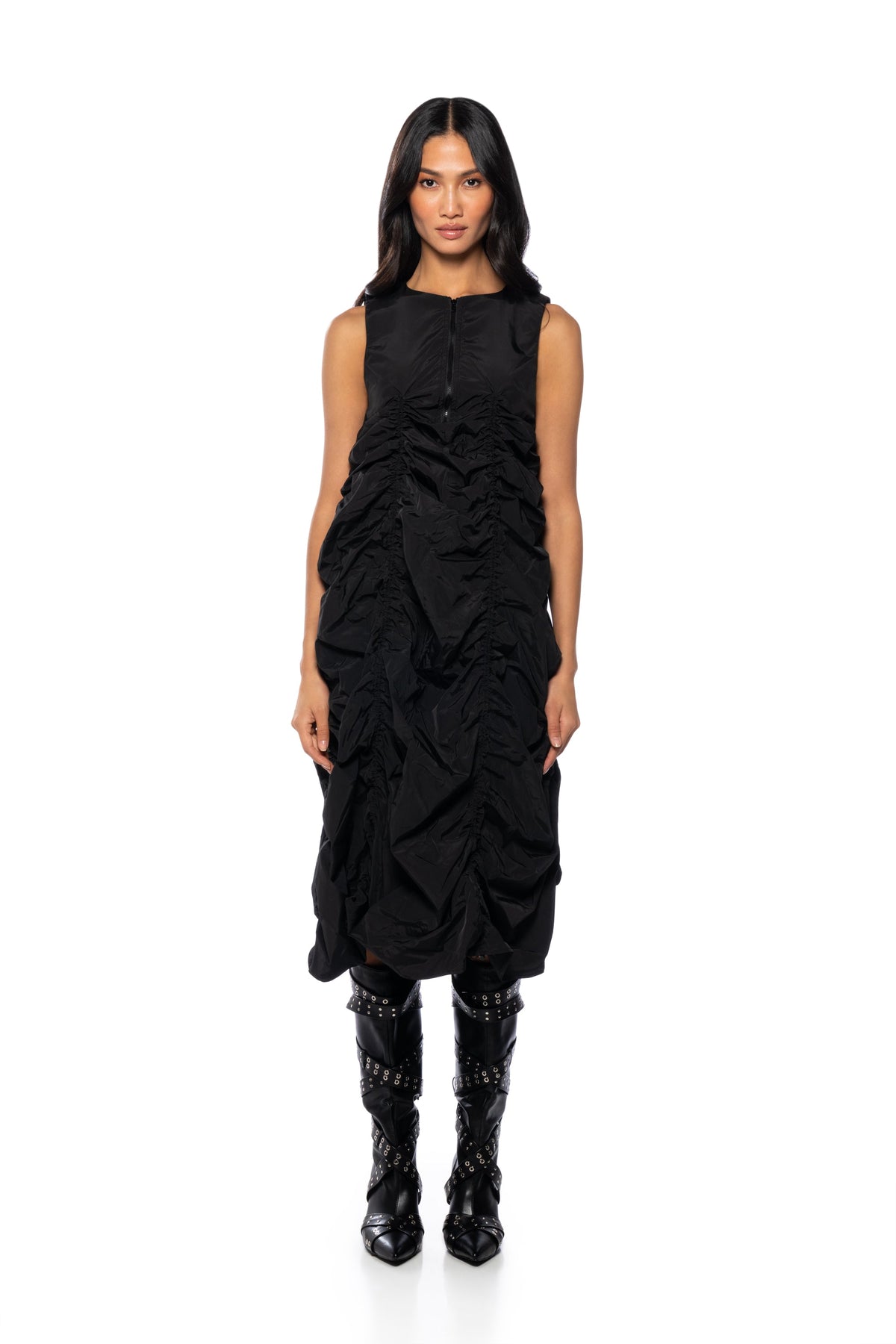 Chloe Drawstring Mini Dress