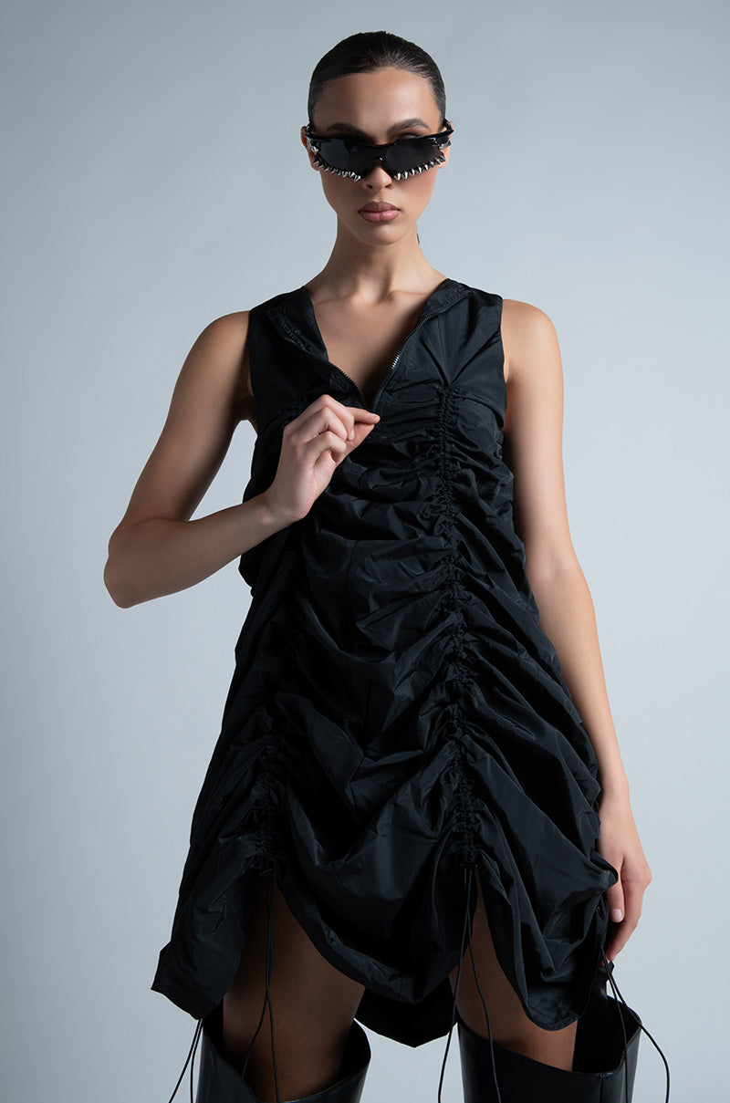 Chloe Drawstring Mini Dress