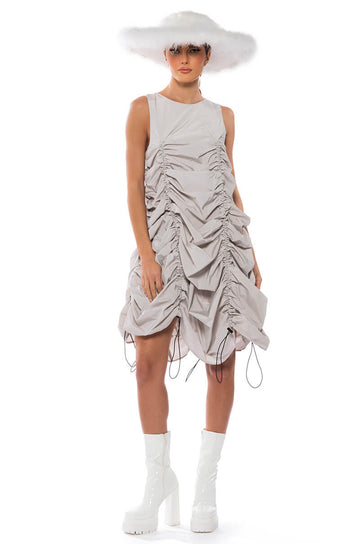 Chloe Drawstring Mini Dress