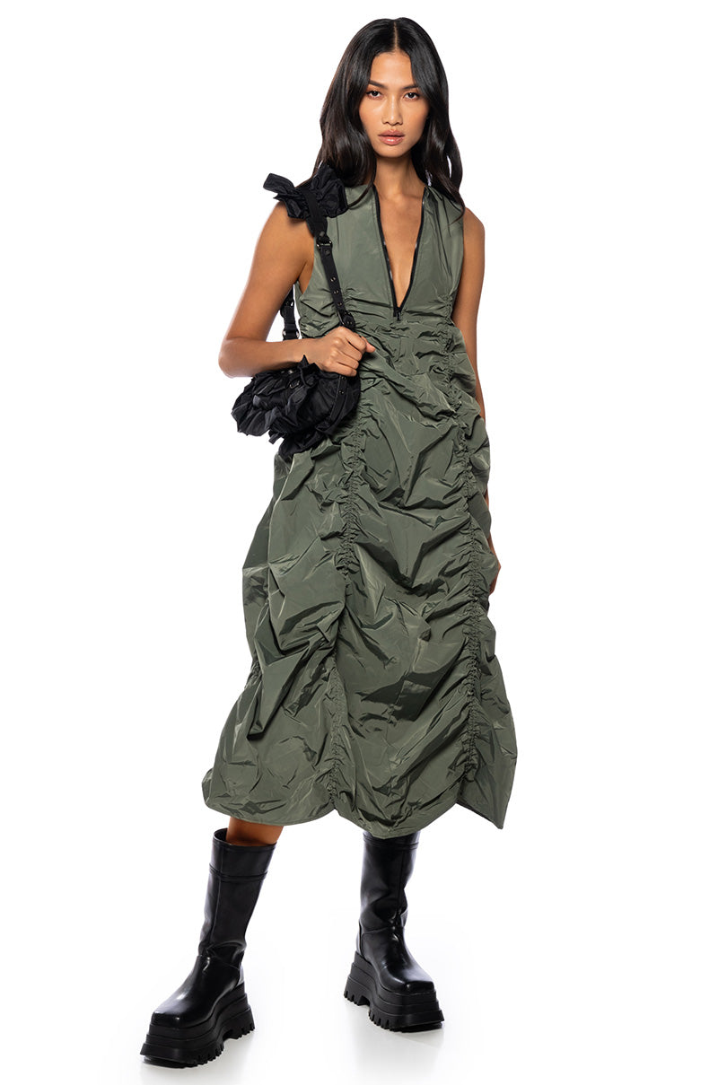 Chloe Drawstring Mini Dress