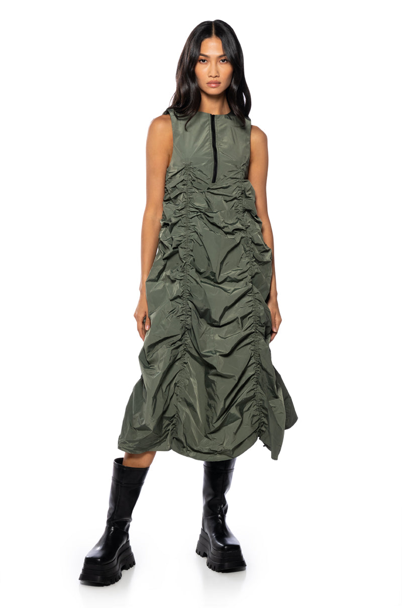 Chloe Drawstring Mini Dress