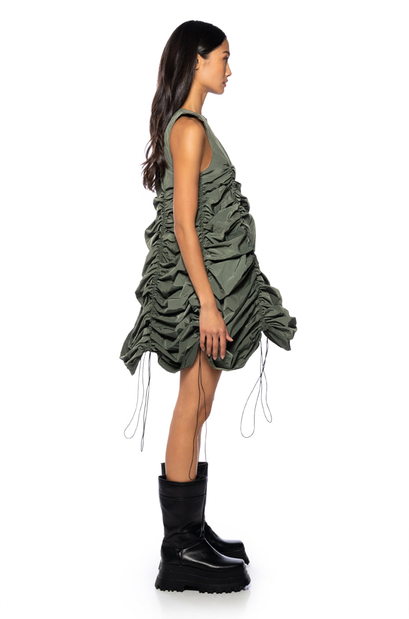 Chloe Drawstring Mini Dress