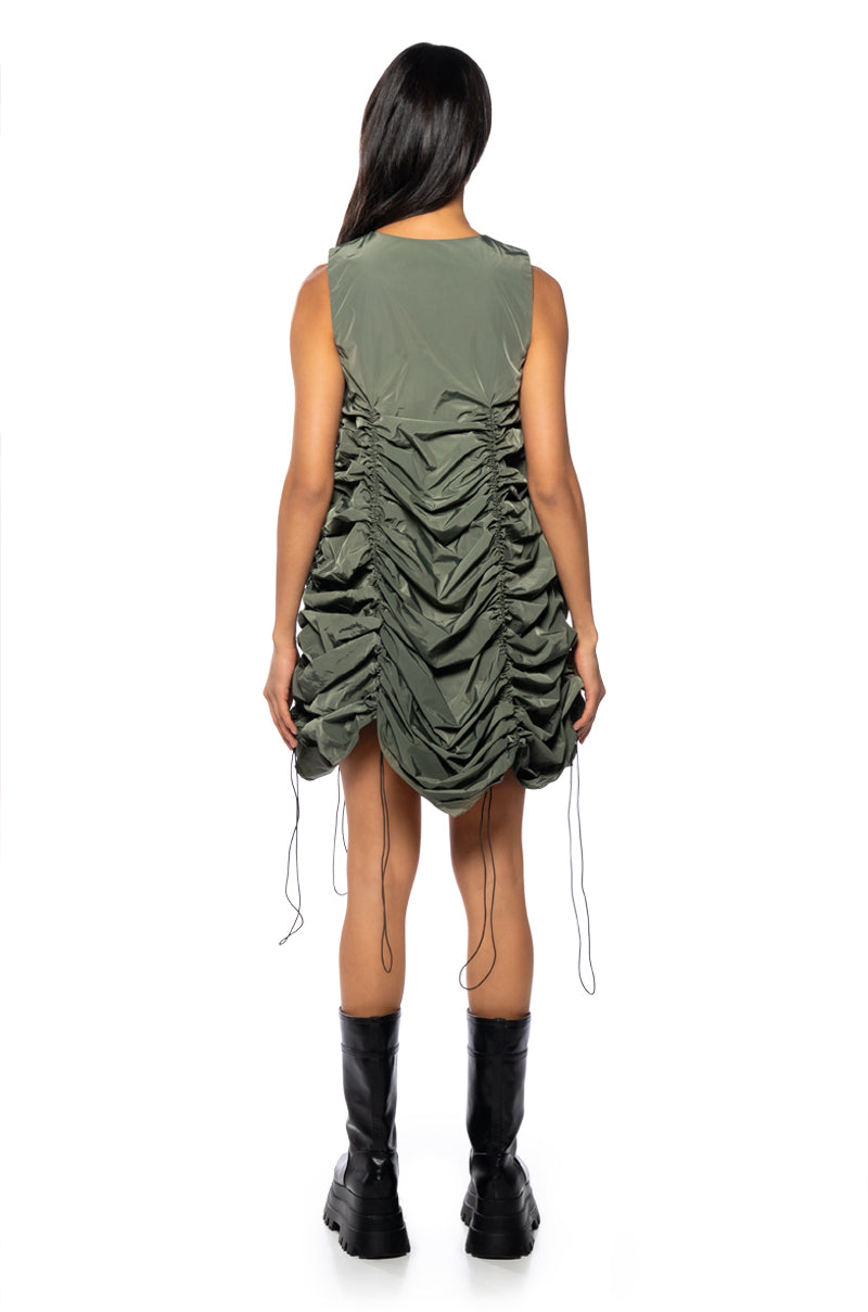 Chloe Drawstring Mini Dress