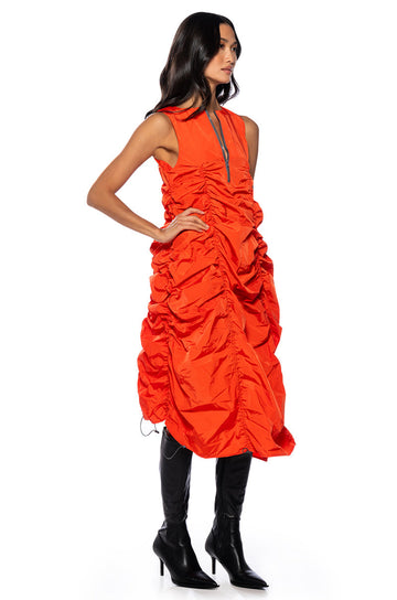 Chloe Drawstring Mini Dress