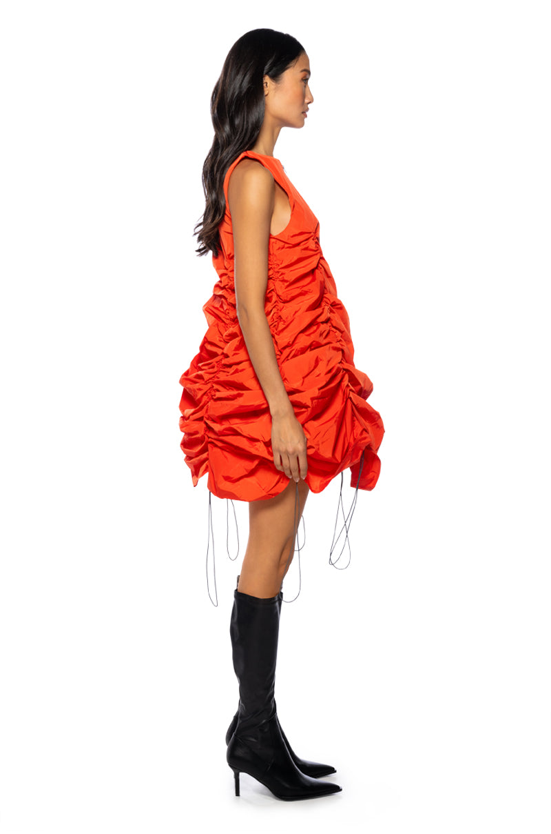Chloe Drawstring Mini Dress