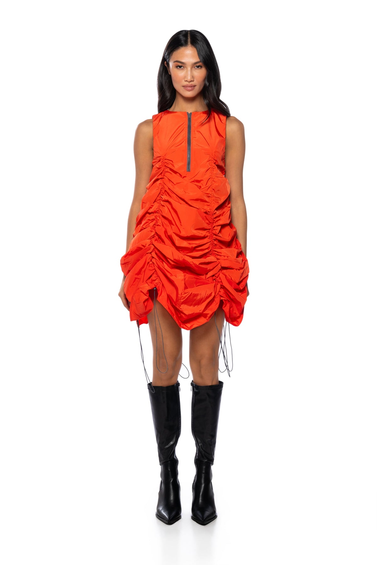 Chloe Drawstring Mini Dress