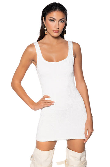 Cinch Me In Knit Mini Dress