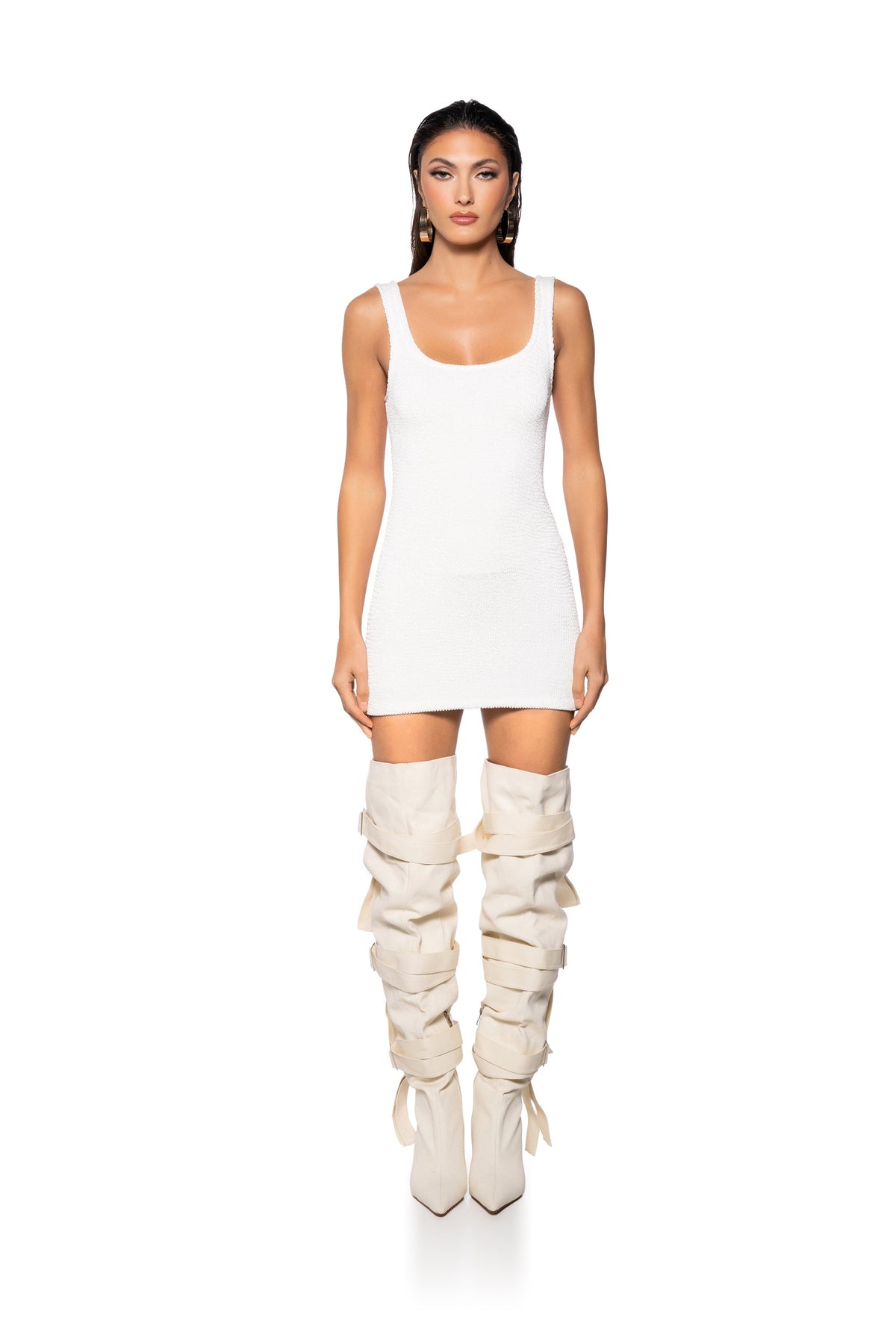 Cinch Me In Knit Mini Dress