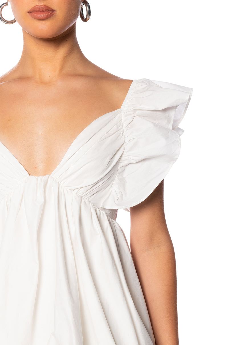 Cece Poplin Mini Dress