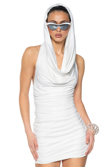 Cool Girl Hooded Mini Dress
