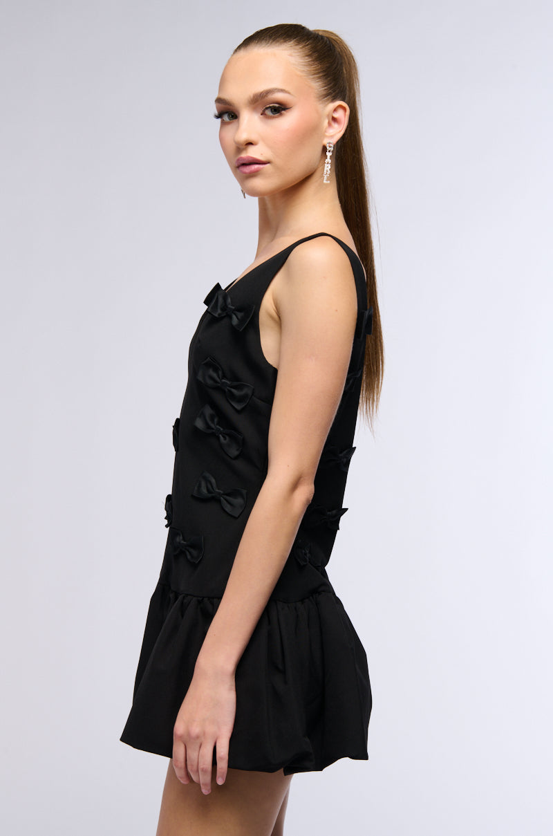 Coquette Girl All Over Bow Mini Dress